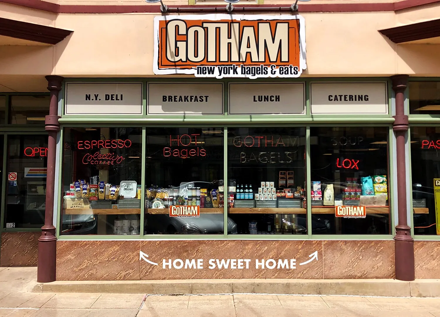 Gotham Bagels storefront in its early days on East Mifflin Street