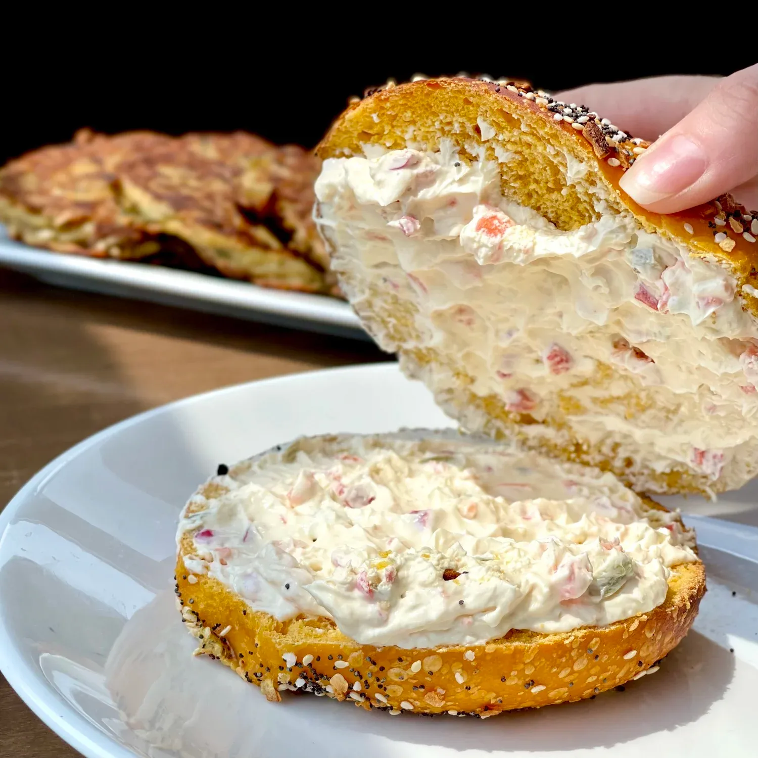 Veggie cream cheese spread